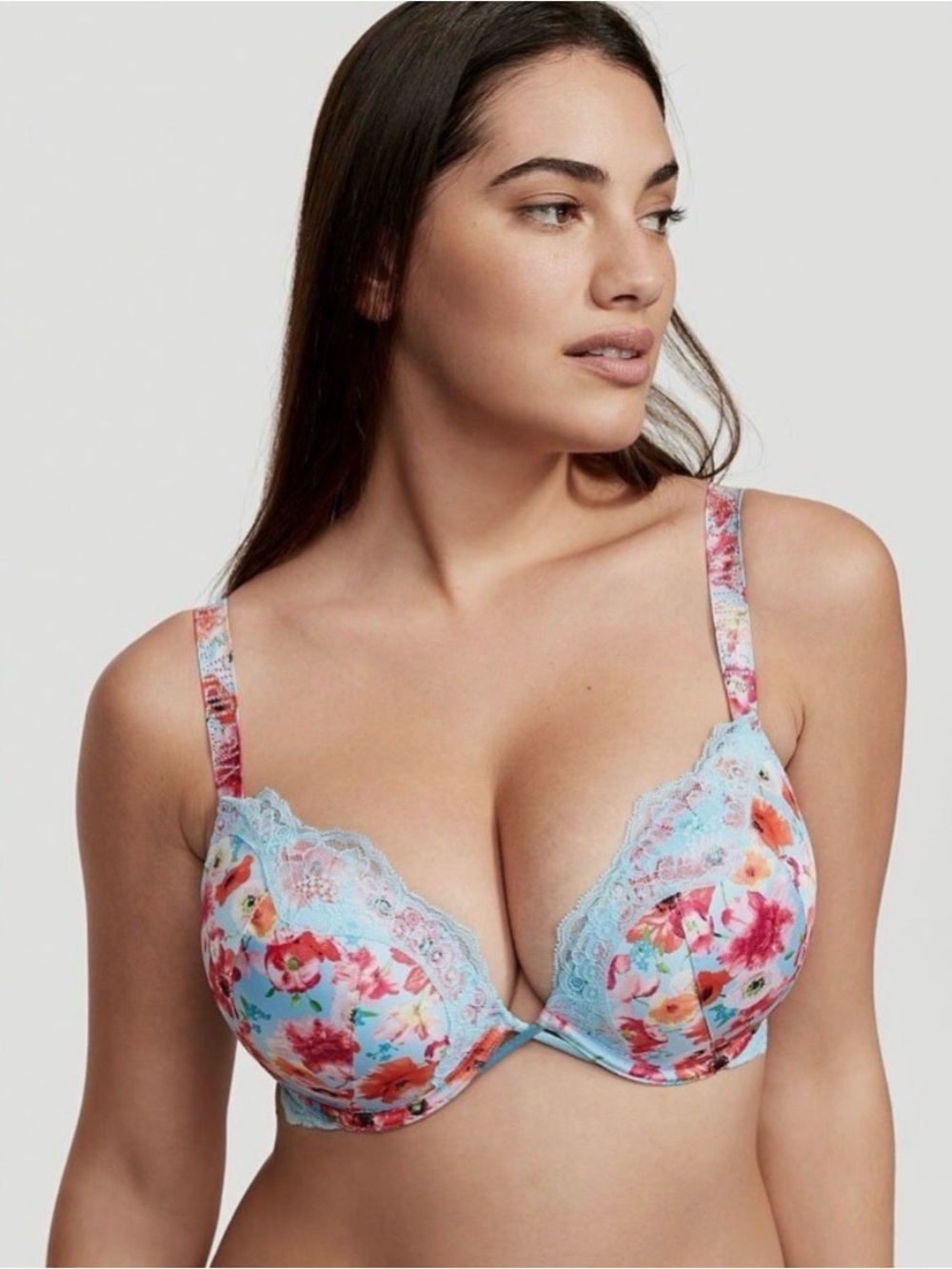 Victoria’s Secret Bombshell Shine Strap Floral Push Up Bra